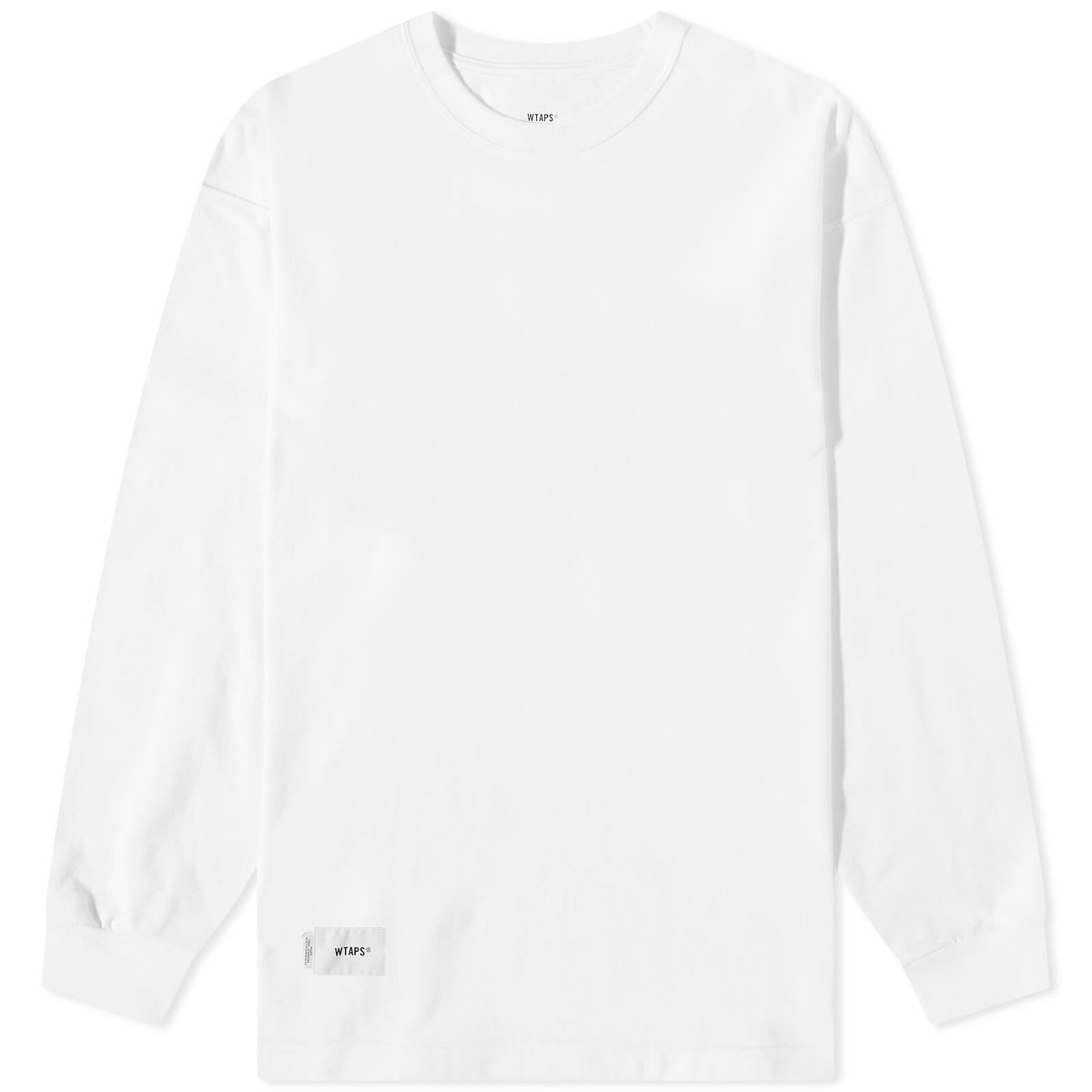 WTAPS Men's Long Sleeve Ingredients T-Shirt in White WTAPS