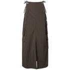 Daily Paper Women's Zora Cargo Skirt in Chimera Grey