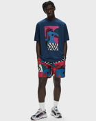 By Parra Distortion Table T Shirt Blue - Mens - Shortsleeves