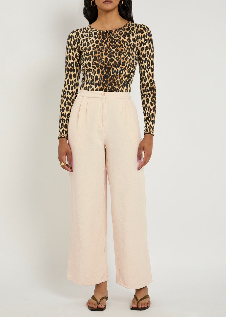 American Vintage Afaz Cotton Trousers Ecru
