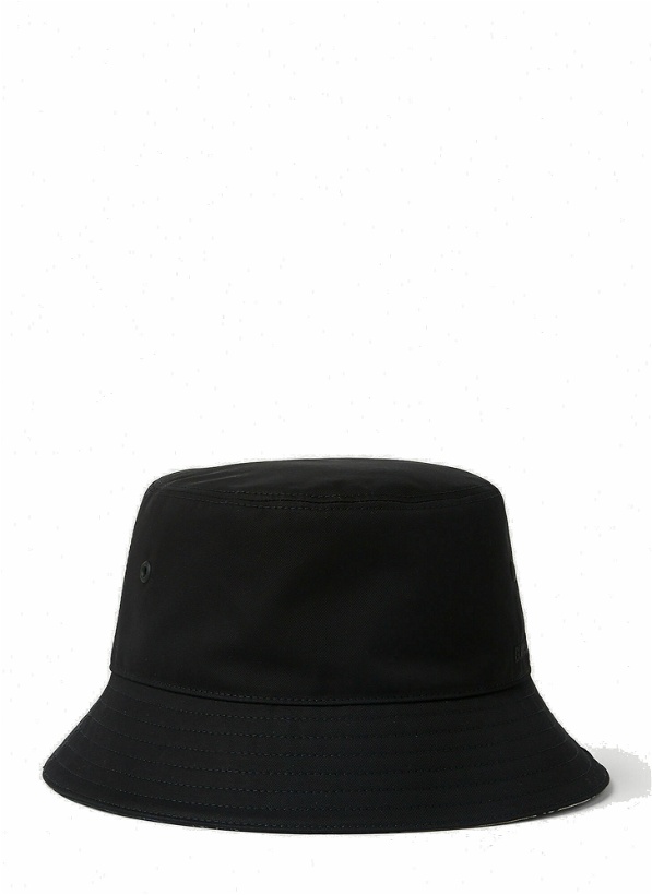 Photo: Burberry - Logo Embroidery Bucket Hat in Black