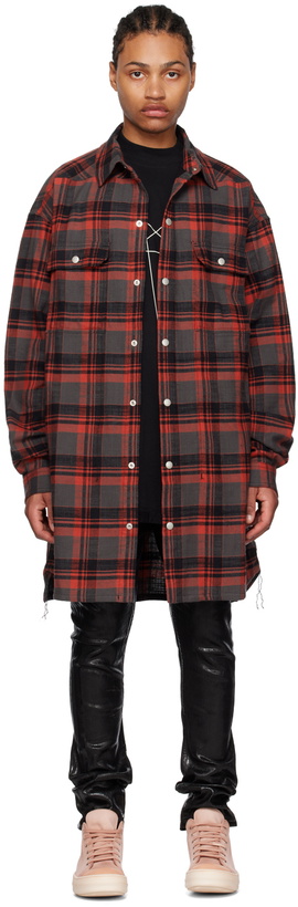 Photo: Rick Owens DRKSHDW Red Jumbo Shirt