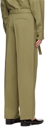 Róhe Green Belted Trousers