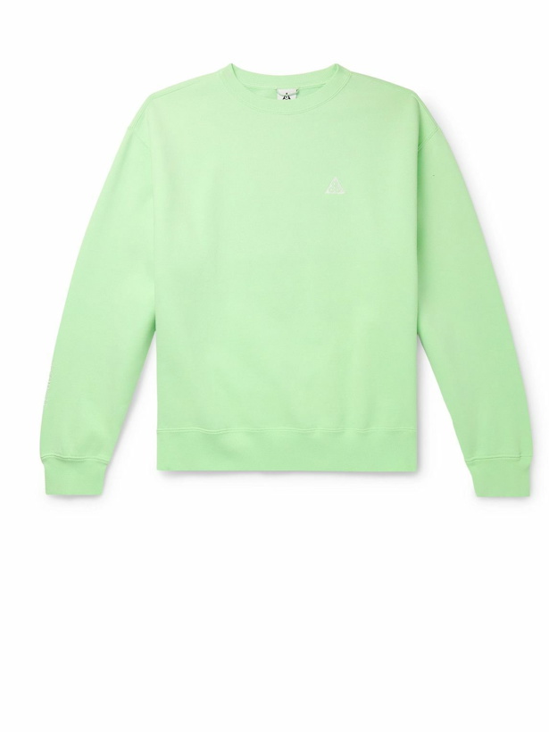 Photo: Nike - ACG Logo-Embroidered Therma-FIT Sweatshirt - Green
