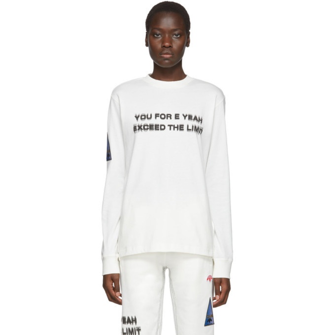 Photo: adidas Originals by Alexander Wang White You For E Yeah Exceed The Limit Long Sleeve T-Shirt