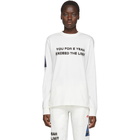 adidas Originals by Alexander Wang White You For E Yeah Exceed The Limit Long Sleeve T-Shirt