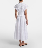 Tory Burch Broderie anglaise cotton midi dress