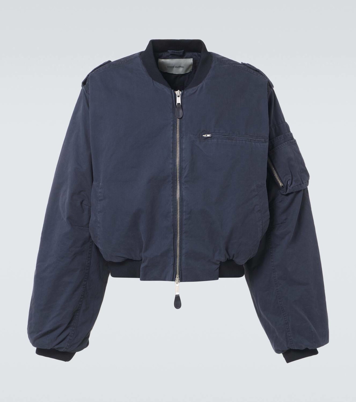 entire studios BOMBER JACKET A-4 xs 正規品 ENTIRE STUDIOS A-4 Bomber Jacket | Black | FARFETCH