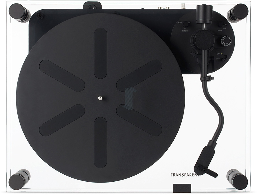 Transparent Black Transparent Turntable