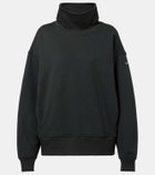 Alo Yoga Hazy cotton-blend fleece sweatshirt