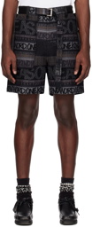 sacai Black Eric Haze Edition Shorts