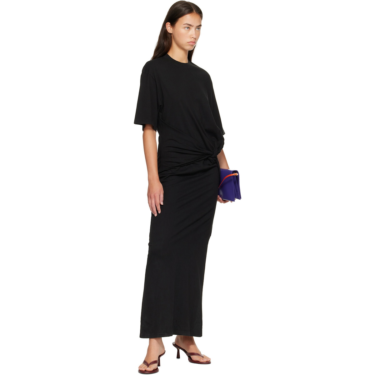 AGOLDE Black Zanna Maxi Dress