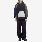 Engineered Garments Men's Raglan Combo Hoodie in Black
