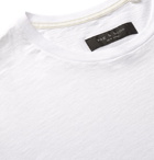 rag & bone - Embroidered Cotton-Jersey T-Shirt - White