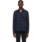 Nudie Jeans Navy Shadow Check Sten Shirt