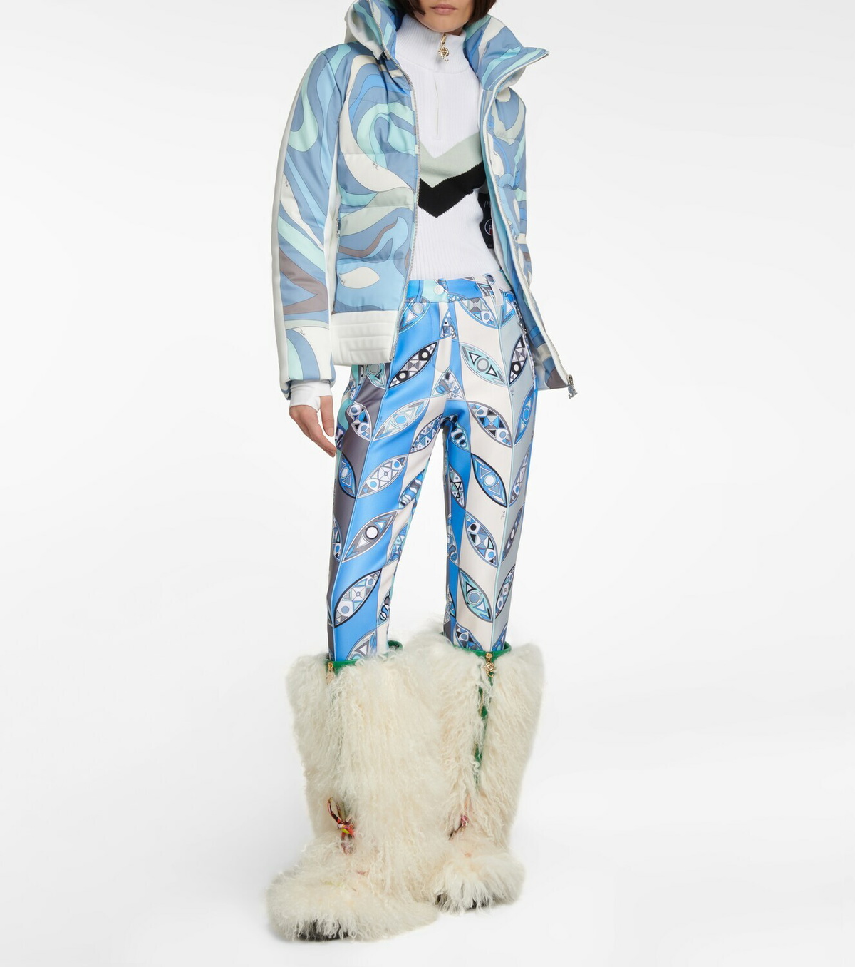Pucci - x Fusalp printed stirrup ski pants