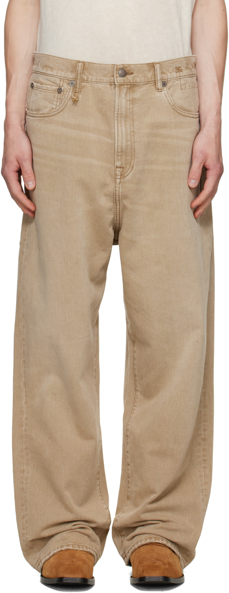 R13 Beige Venti Jeans