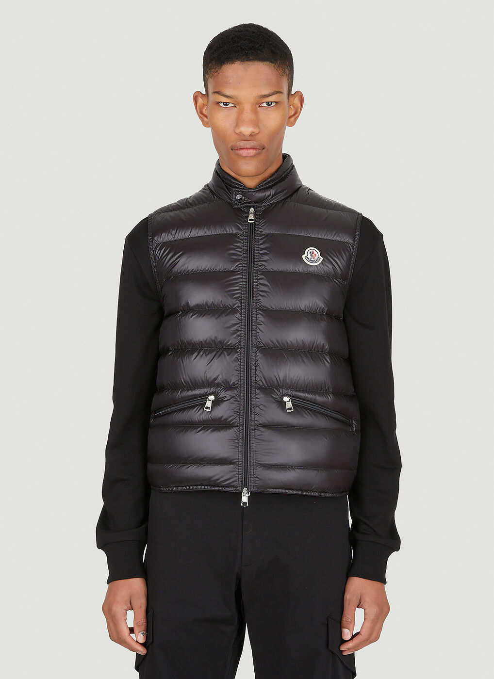 Moncler - Gui Sleeveless Down Jacket in Black Moncler