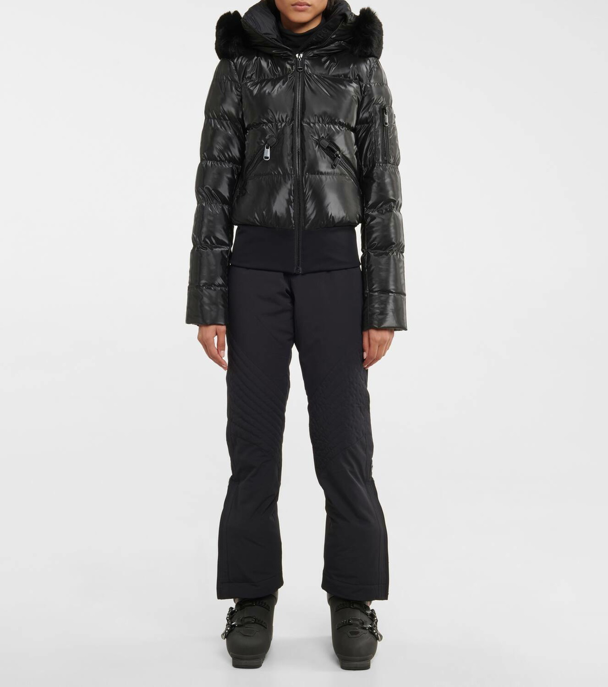 Goldbergh Stark faux fur-trimmed puffer jacket
