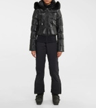 Goldbergh Stark faux fur-trimmed puffer jacket