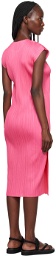 Pleats Please Issey Miyake Pink Monthly Colors July Midi Dress