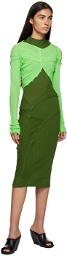Talia Byre Green Corset Cardigan