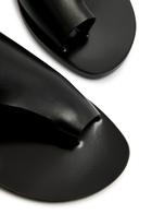 Atp Atelier Rosa Leather Thong Sandals Black