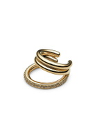 Otiumberg Pavé Concero 14kt Gold Vermeil ear Cuff - One Size