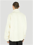 Maison Mihara Yasuhiro - Wide Zipper Fleece Jacket in Cream