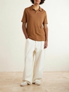 Massimo Alba - Aruba Linen and Cotton-Blend Polo Shirt - Brown
