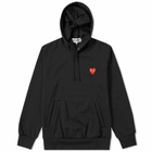 Comme des Garçons Play Men's Pullover Hoodie in Black