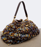 Jimmy Choo Cinch Medium knitted shoulder bag