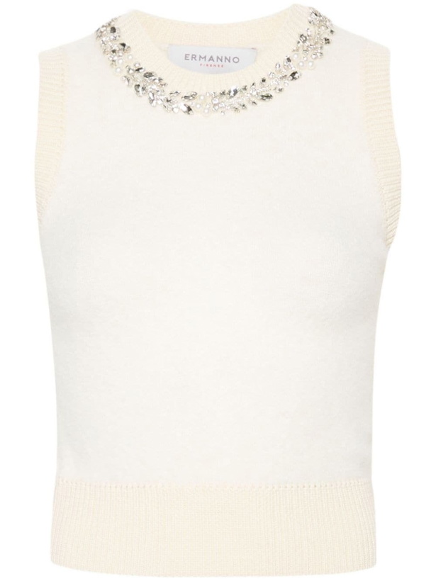 Photo: ERMANNO - Wool Blend Embroidered Vest