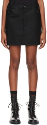 Loulou Studio Black Hornby Miniskirt