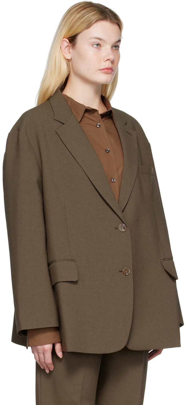 The Frankie Shop Brown Bea Blazer The Frankie Shop