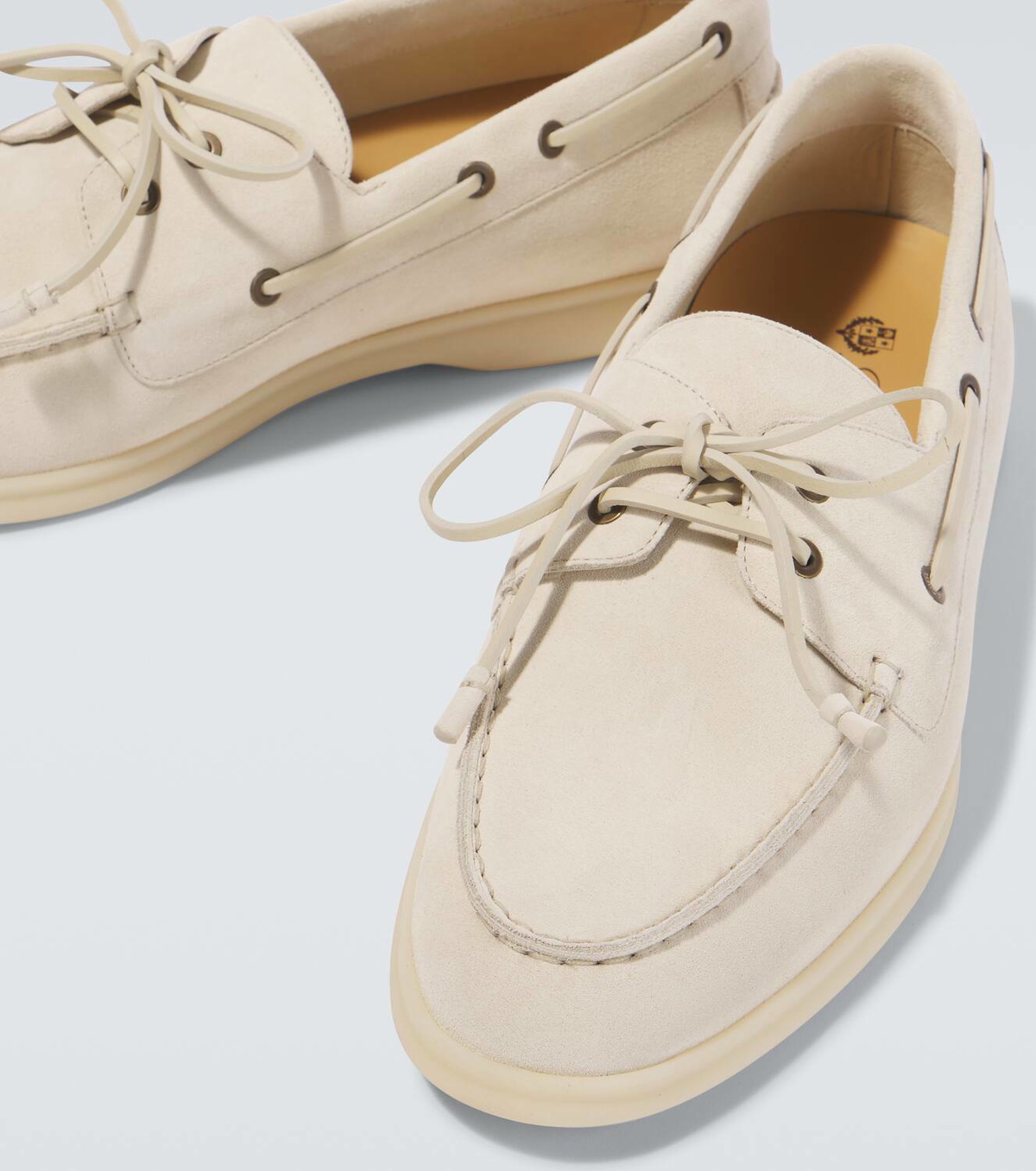 Loro Piana Sea-Sail Walk suede boat shoes Loro Piana