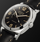 Panerai - Radiomir 1940 3 Days GMT Automatic Acciaio 45mm Stainless Steel and Leather Watch, Ref. No. PAM00627 - Black