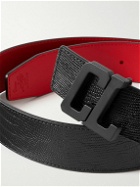 Christian Louboutin - Happy Rui 4cm Lizard-Effect Leather Belt - Black