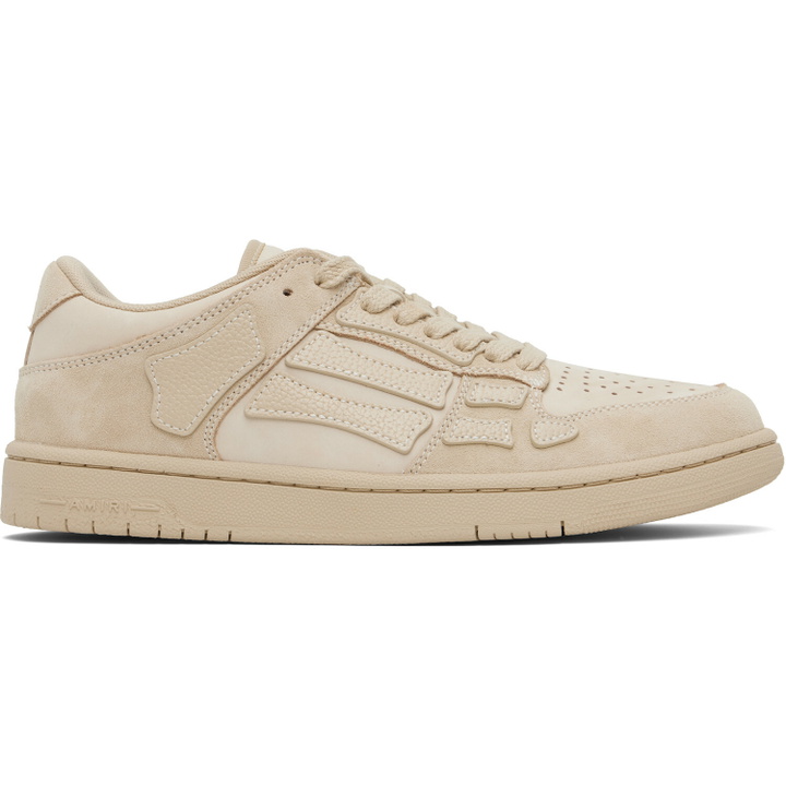 Photo: AMIRI Beige Skel Top Low Sneakers