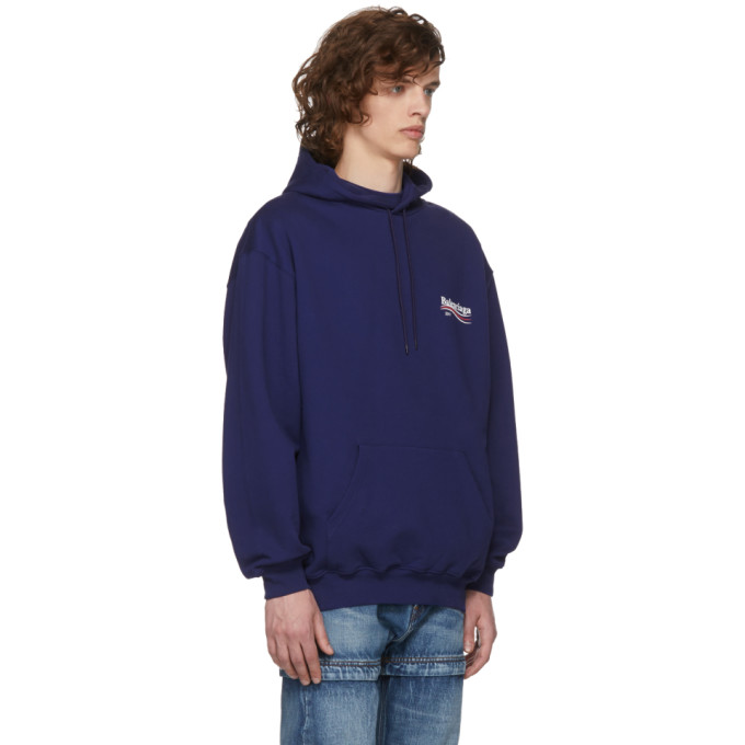 Balenciaga Purple Campaign Logo Hoodie Balenciaga