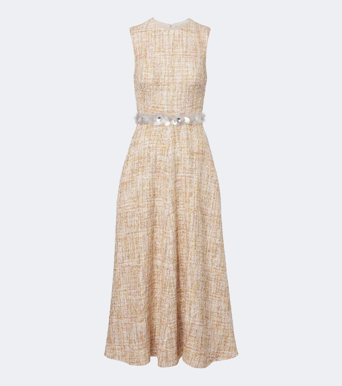 Safiyaa Maisie embellished tweed midi dress