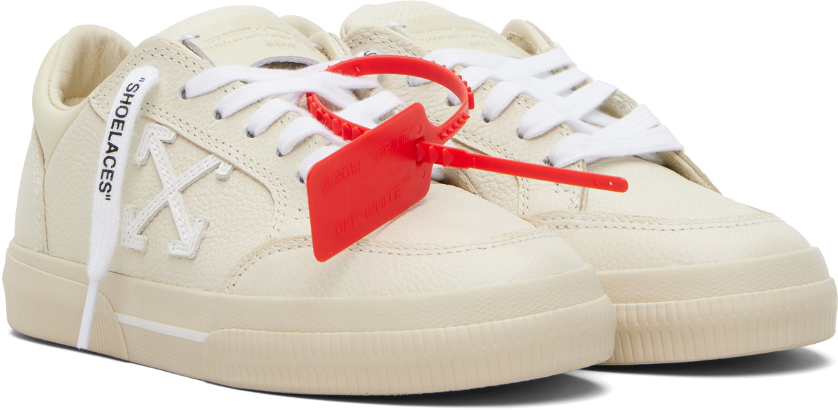Off-White Beige Vulcanized Low Sneakers