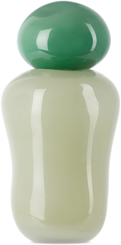 Photo: Helle Mardahl Green & Off-White Bon Bon Medi Vase