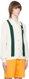 Casablanca White Embroidered Cardigan