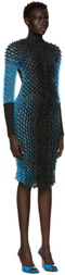 Chet Lo Black & Blue Evening Gown