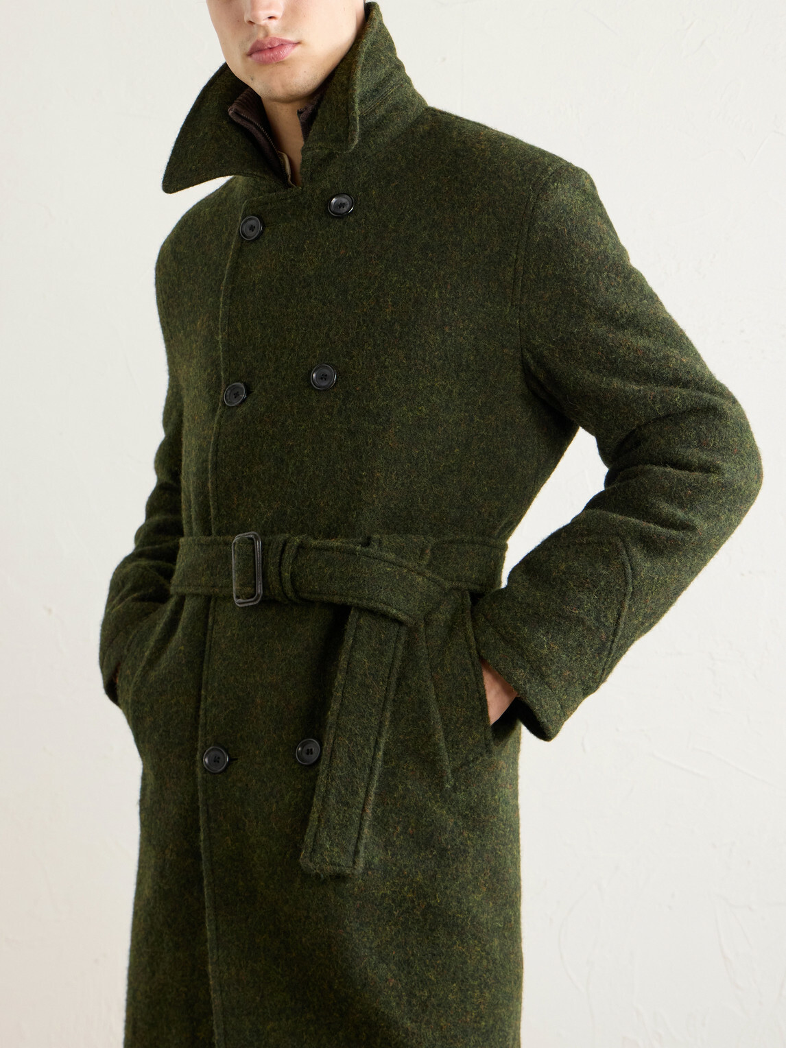 Oliver Spencer - Morgan Double-Breasted Wool Coat - Green