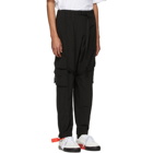 Off-White Black Nylon Cargo Pants