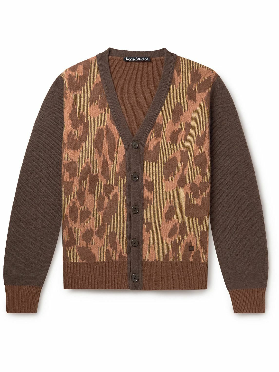 Leopard print cardigan mens hotsell