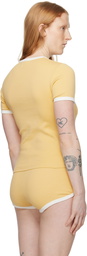 Courrèges Yellow Contrast T-Shirt
