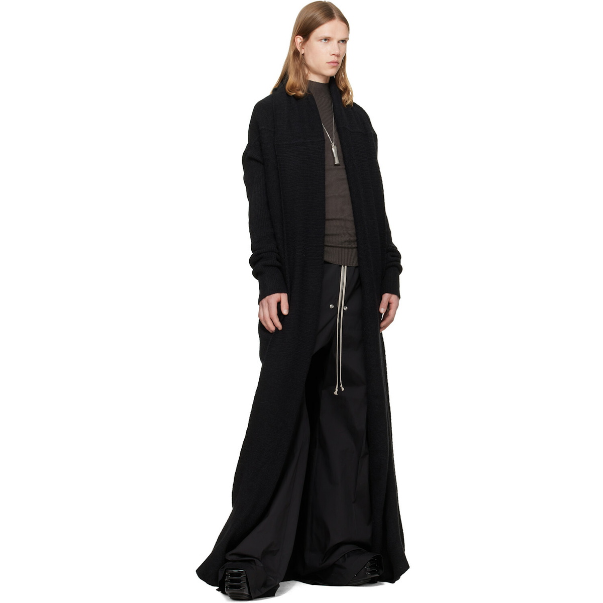 Rick Owens Black Tower Dafne Robe Cardigan